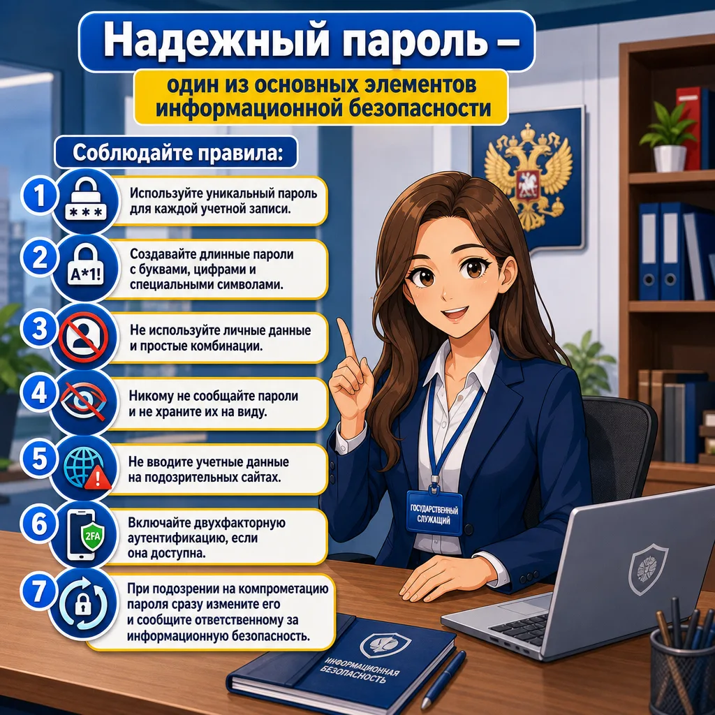 Парольная политика, 7 главных правил: