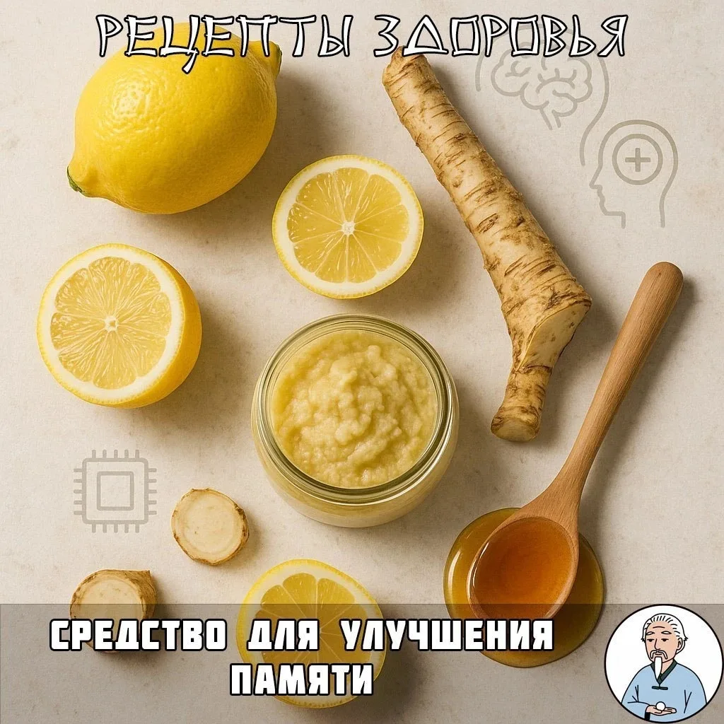 🌿 Улучши свою память с хреном и лимоном!