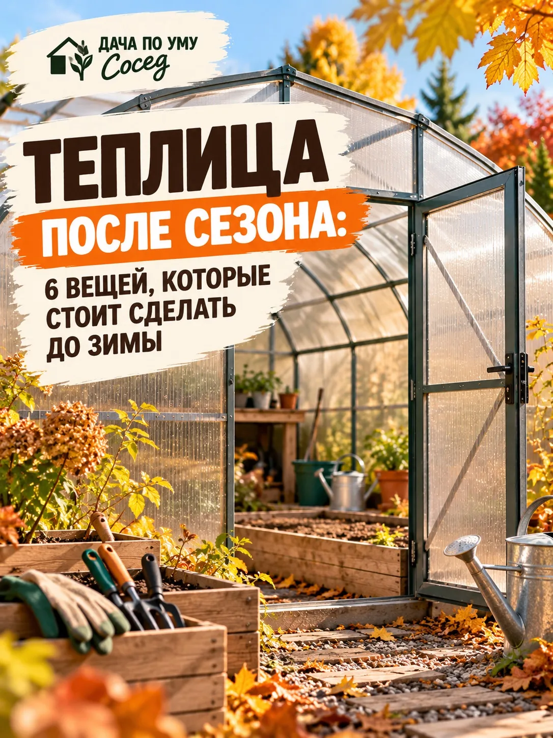 Последний помидор снят, огурцы закончились — и кажется, что до весны теплицу можно прос...