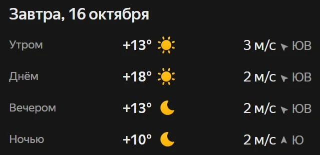 Прогноз погоды☀️