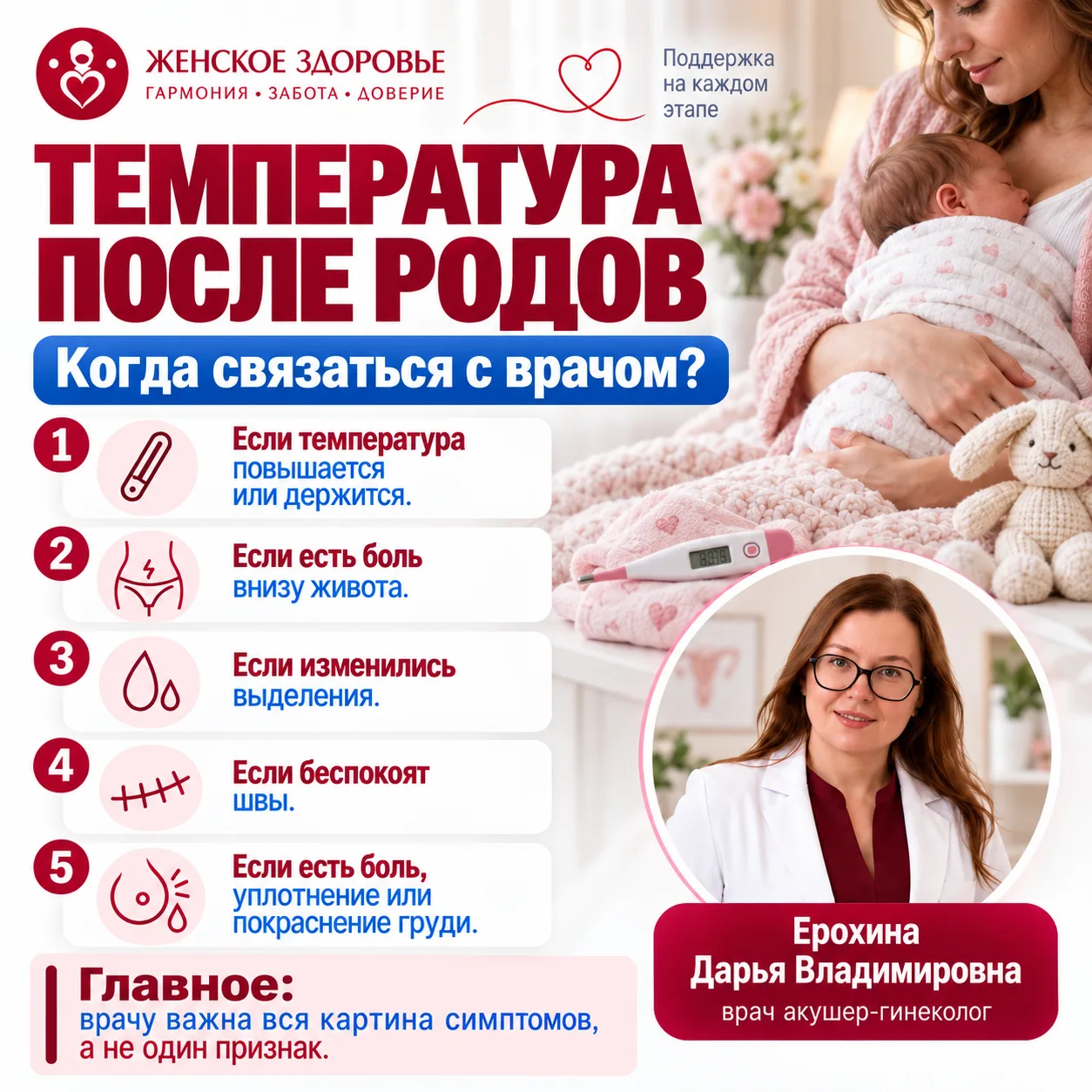 🌡 ТЕМПЕРАТУРА ПОСЛЕ РОДОВ?