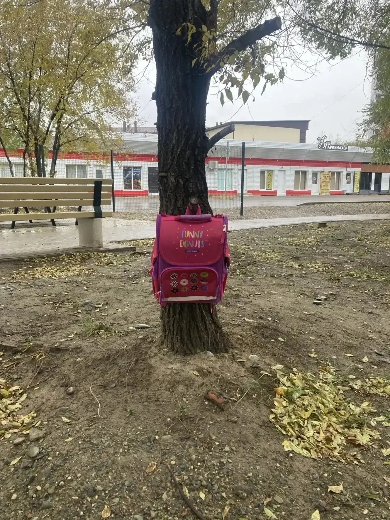 Кто-то заигрался и забыл рюкзак в сквере за Кретова 16. А завтра в школу 😅 Больше виде...