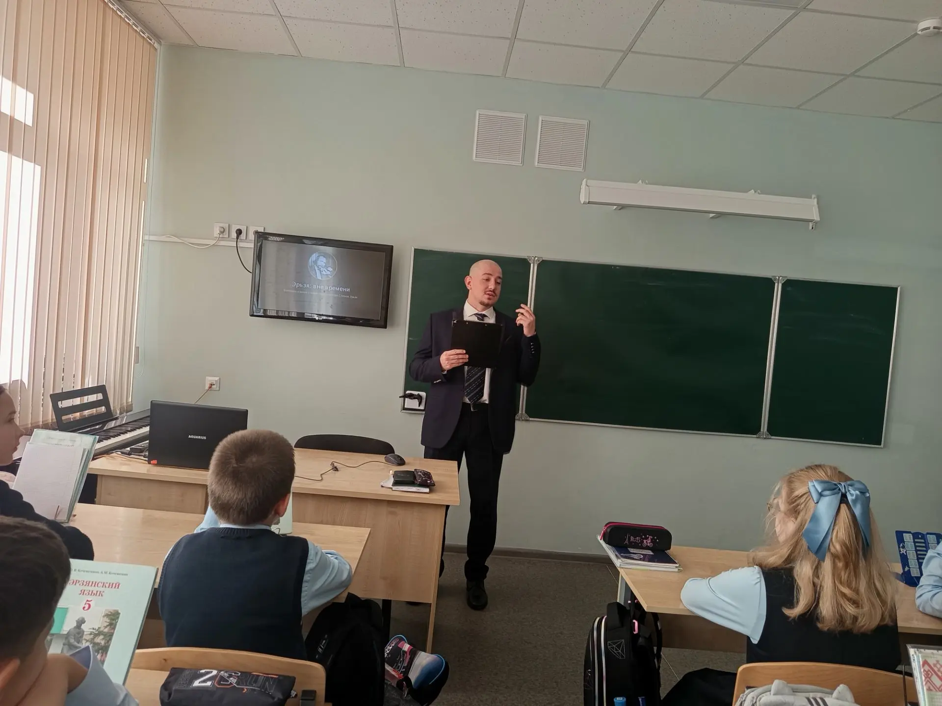 В рамках празднования 150-летия со дня рождения Степана Эрьзи для учащихся 5а класса  в...