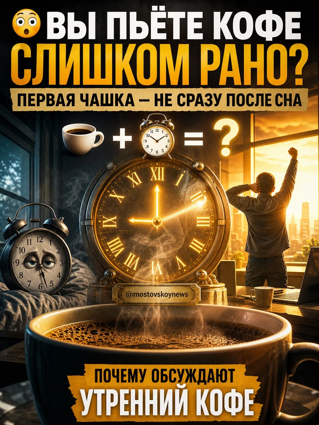 ☕️ Почему первая утренняя чашка кофе работает против вас: совет диетолога