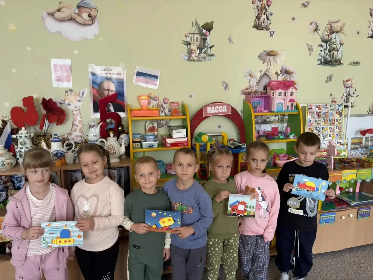 Коллективная аппликация в группе «Кораблик»