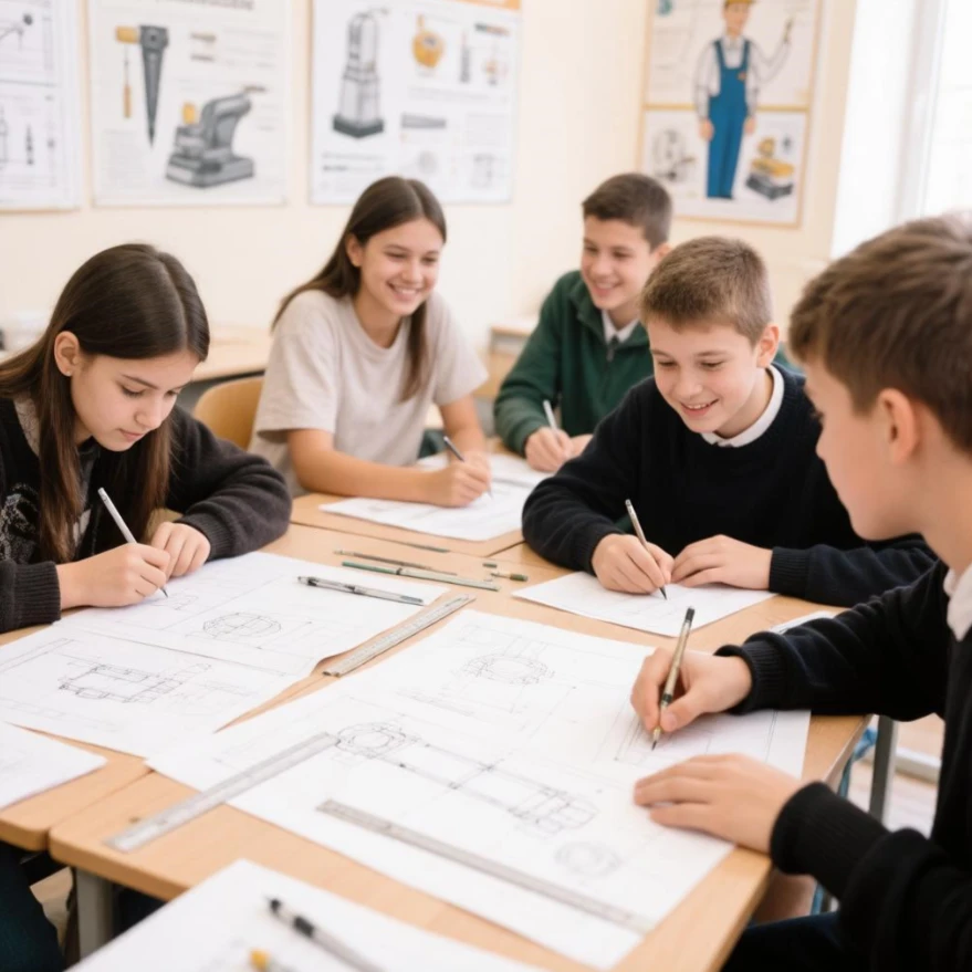 🌟Детская школа искусств продолжает набор на занятия по черчению. Программа разработана: