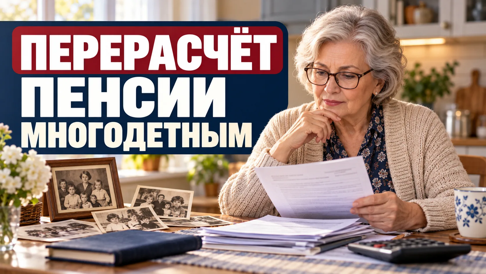👩‍👧‍👦 МНОГОДЕТНЫМ МАМАМ МОГУТ ПЕРЕСЧИТАТЬ ПЕНСИЮ