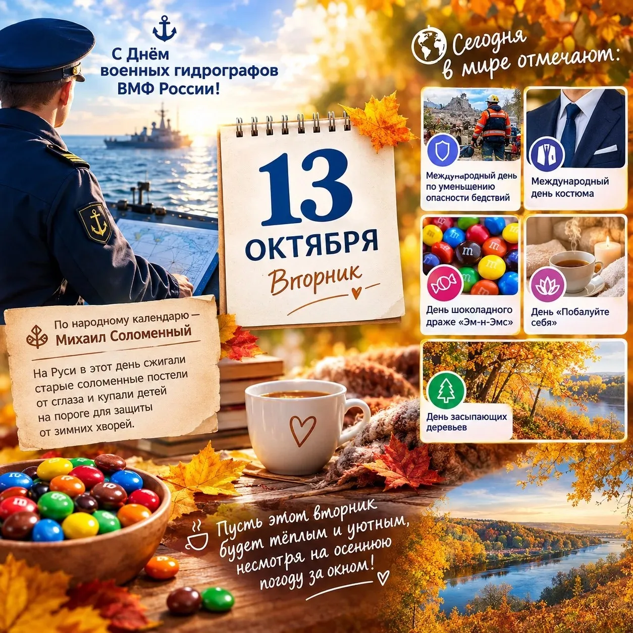 🍂 Середина октября: повод для улыбки и заботы!