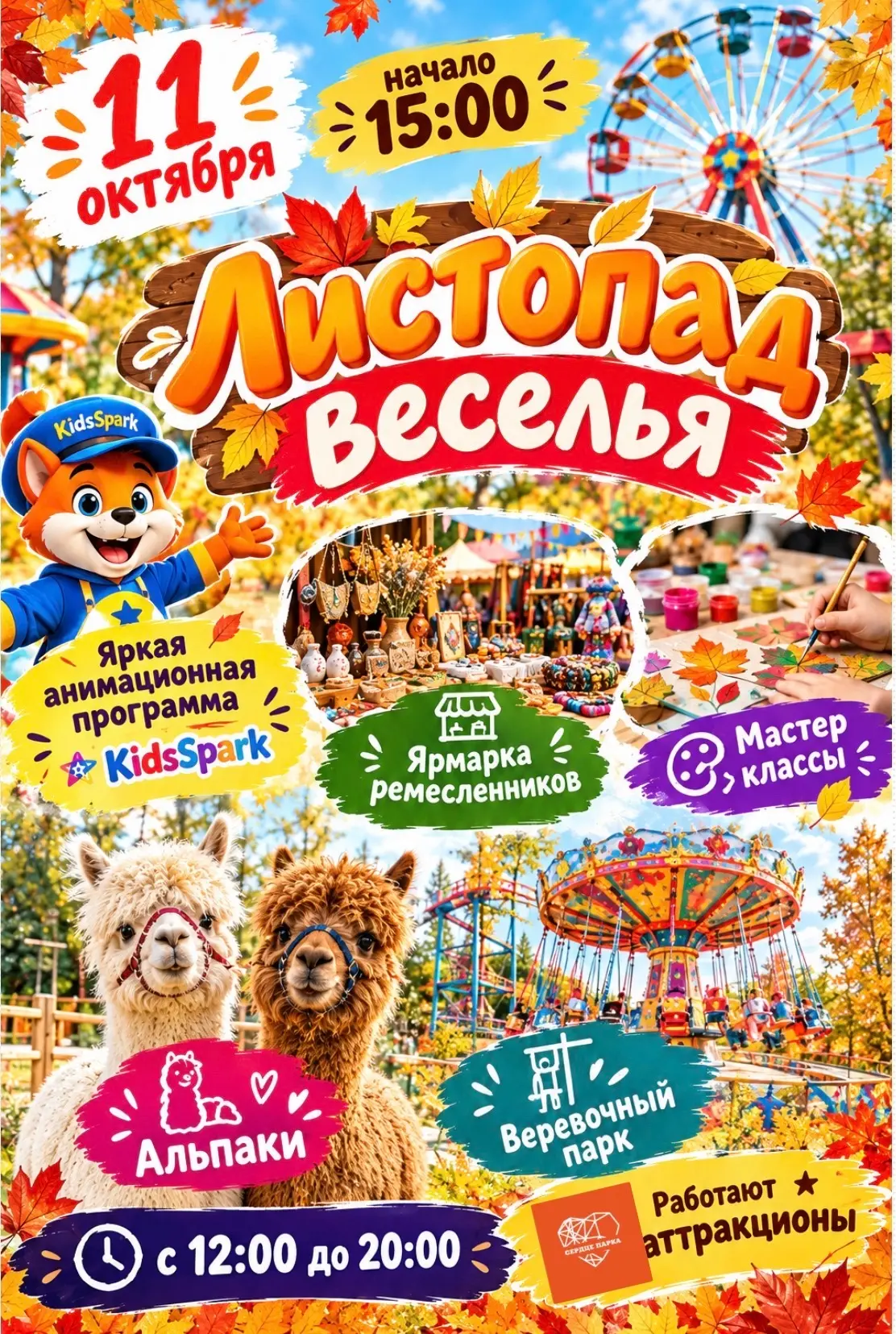 🍂🎉 ЛИСТОПАД ВЕСЕЛЬЯ В ПАРКЕ «МОЛОДЁЖНЫЙ»! 🎉🍂