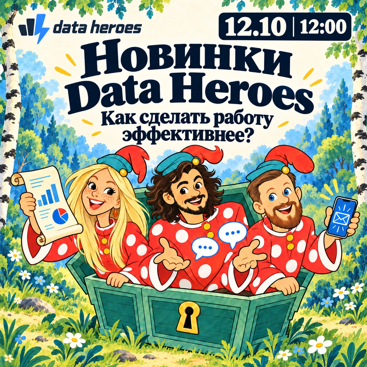 16 октября открываем ларец с новинками Data Heroes 😄