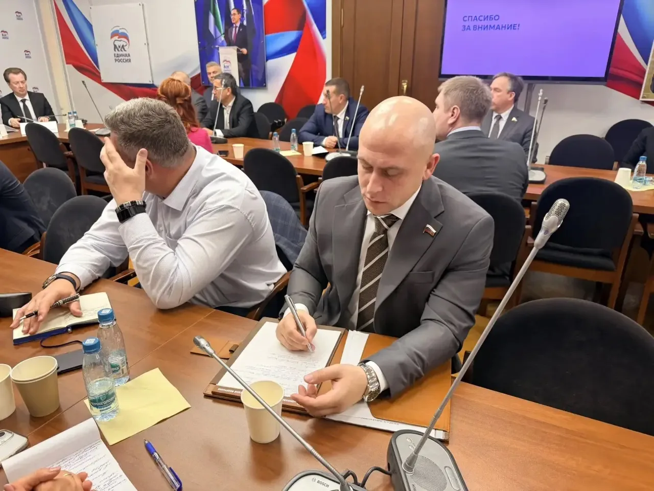 Сегодня в Москве принял участие в заседании фракции «Единая Россия» в Государственной Д...