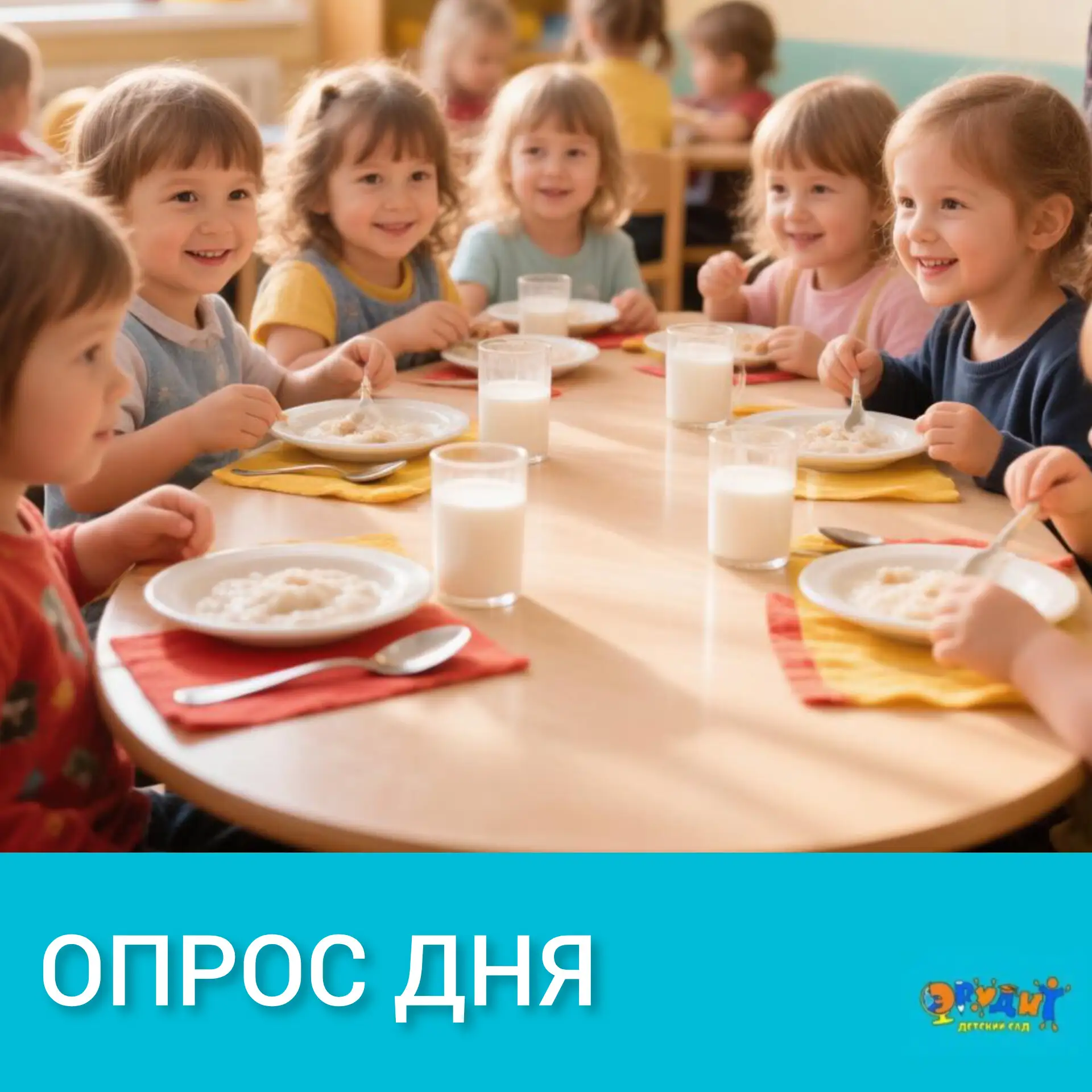 🥣 Завтрак в детском саду — это не просто еда, это заряд бодрости на весь день! 💪