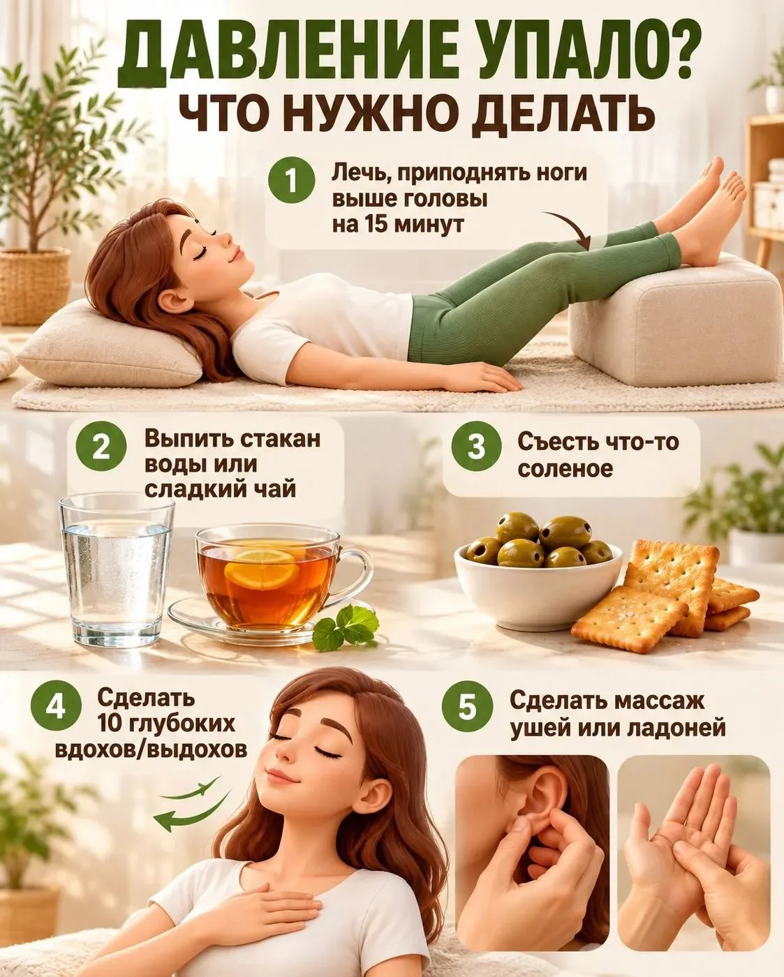 🔻Давление упало? Вот, что нужно делать!