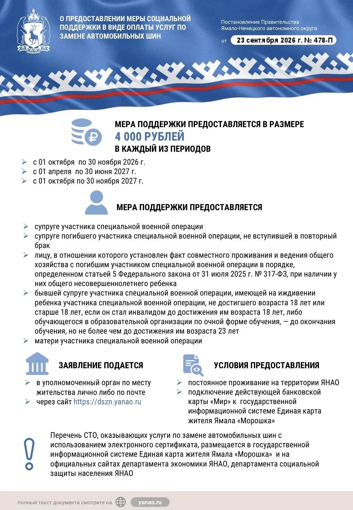 Постановление Правительства ЯНАО от 23.09.2026 №478-П
