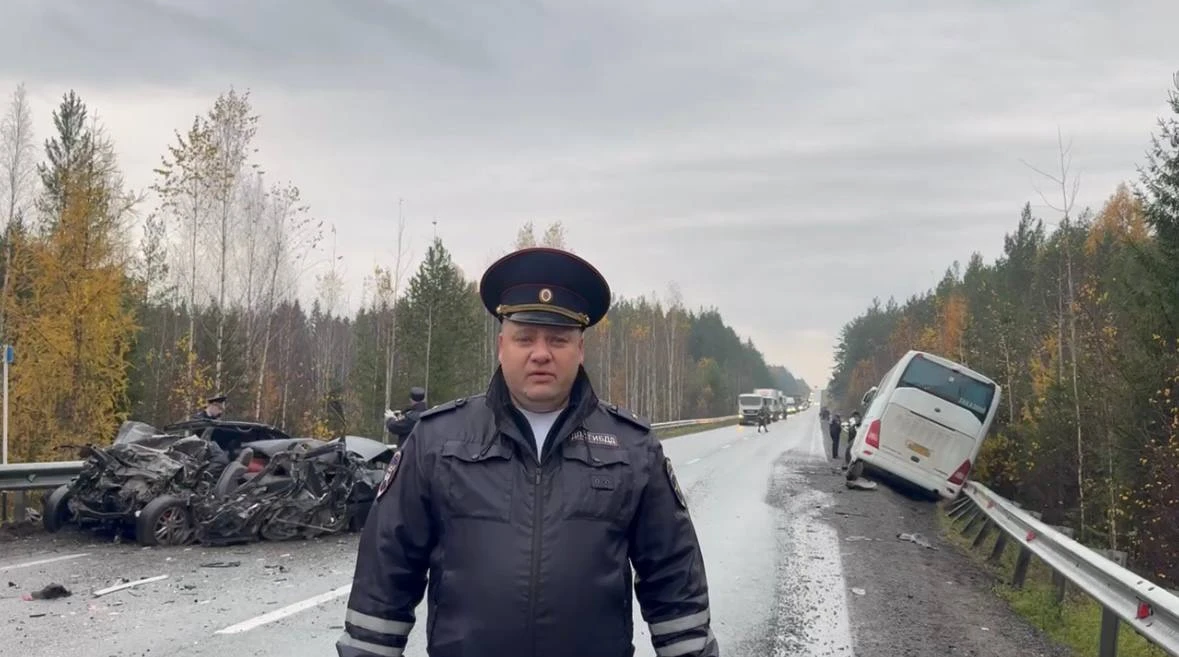 Смертельное ДТП с автобусом и легковушкой произошло на Режевском тракте.