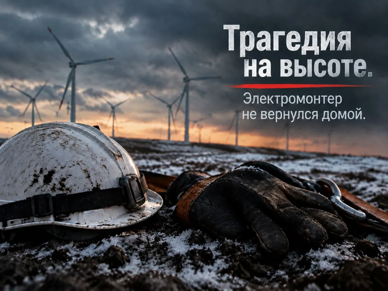 🕯 Трагедия на высоте: обычный рабочий день закончился гибелью электромонтера