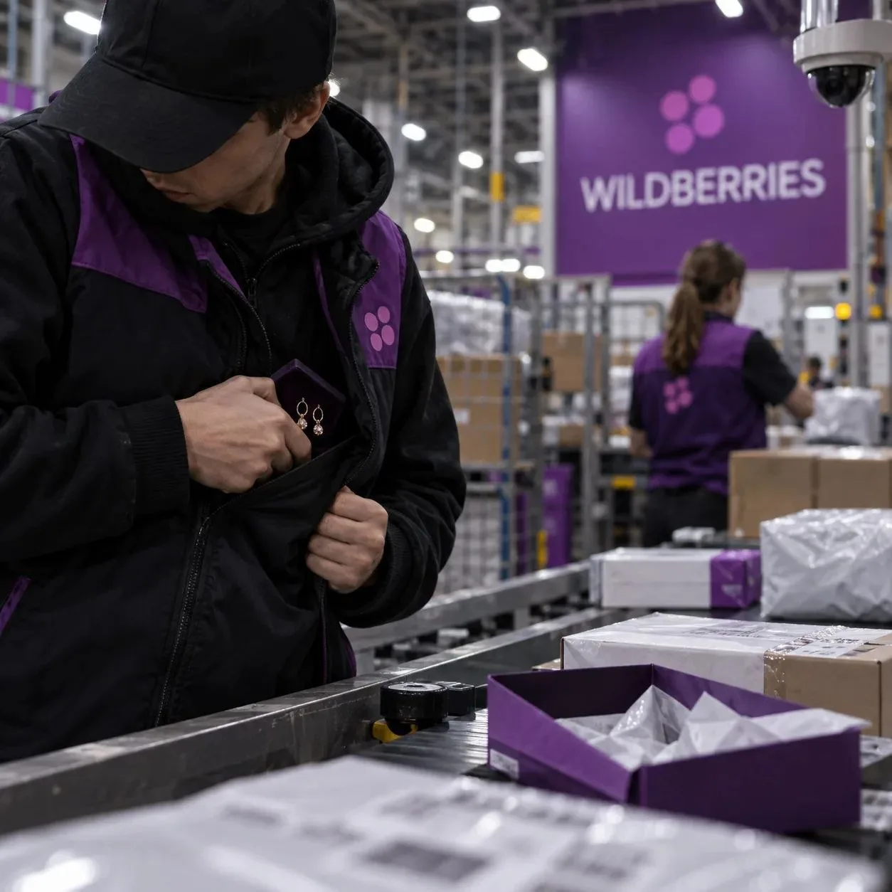 На складе Wildberries в Астрахани сотрудник украл золотые серьги стоимостью почти 17 ты...
