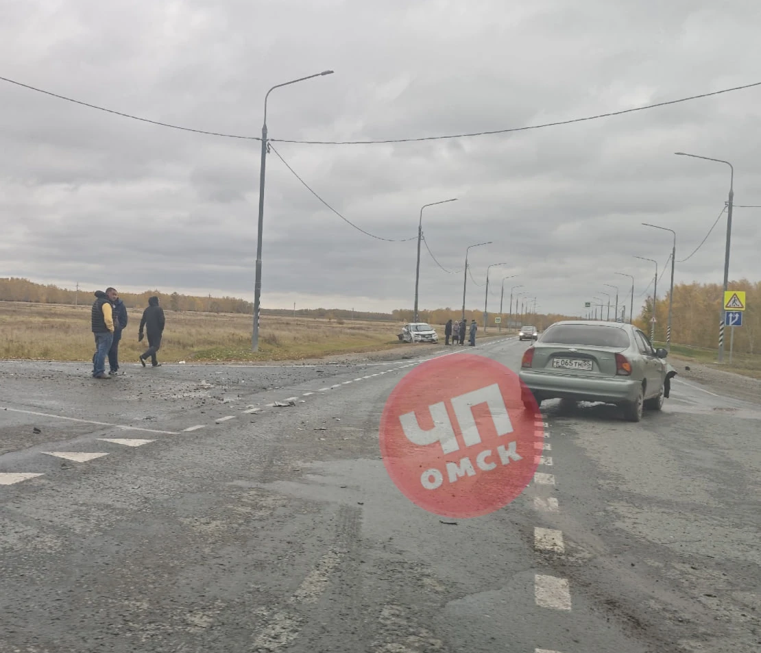 ДТП в Черлакском районе возле села Соляное.
