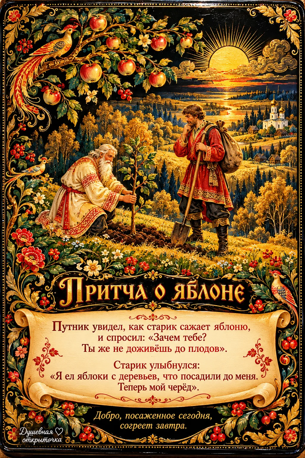 🥰 Оставляйте реакции, если понравилась открытка и делитесь с близкими ❤️