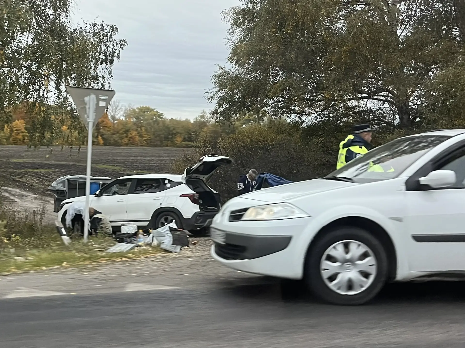 Фото с места ДТП от очевидцев.