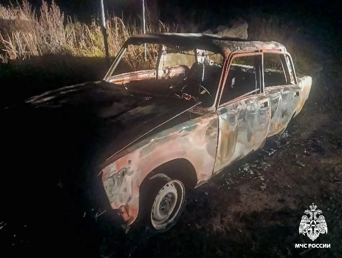 В Смоленской области водитель едва успел выскочить из горящей машины
