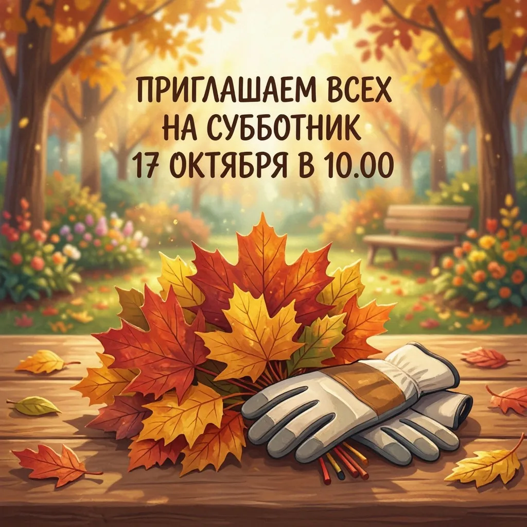 🍁 Время добрых дел: приглашаем на осенний субботник! 🍁