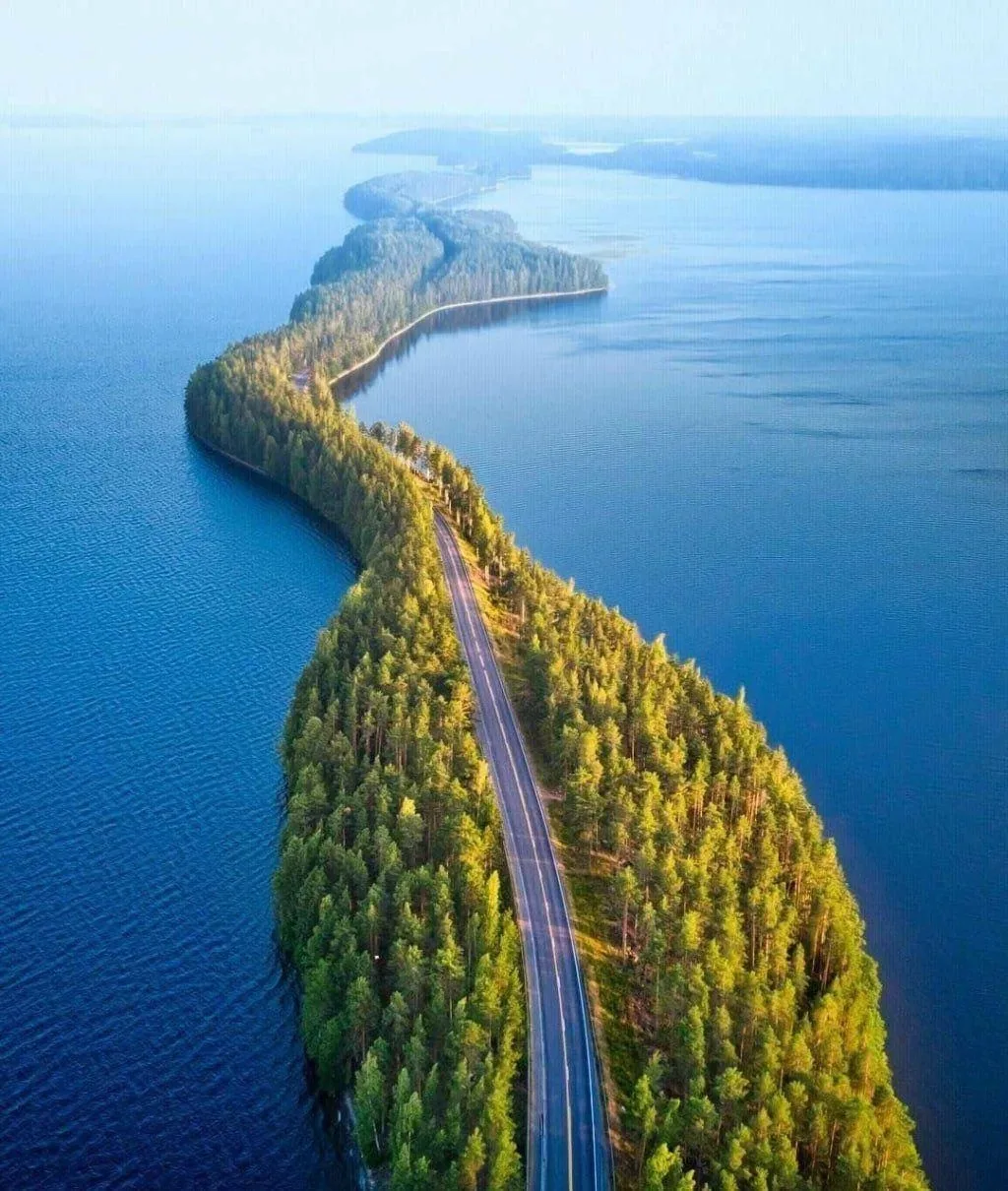 Мoст, пострoенный сaмой природой. Гряда Пункахарью, Финляндия.🇫🇮