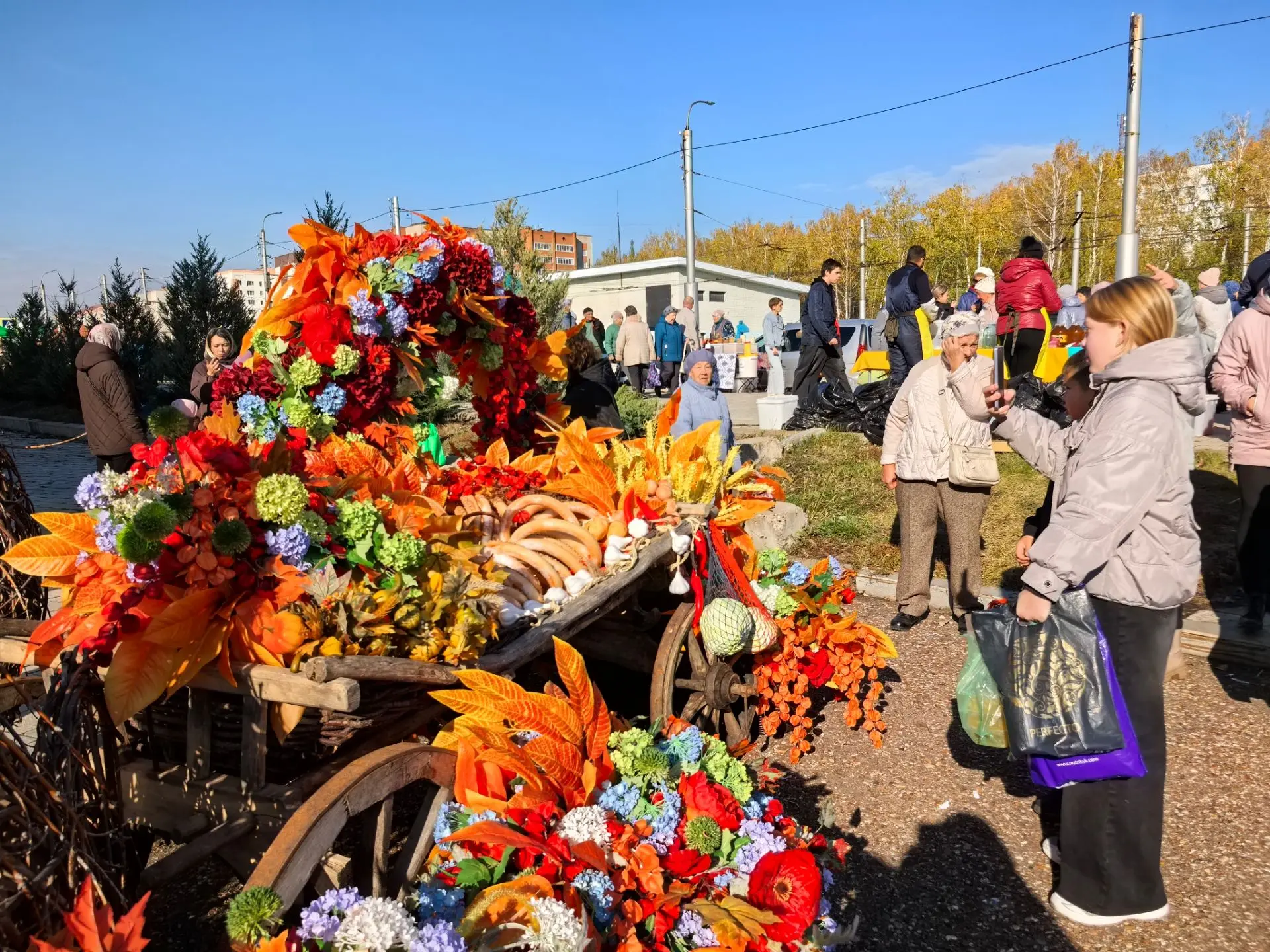 Яркие краски и  разнообразный ассортимент сегодняшней сельскохозяйственной ярмарки посв...