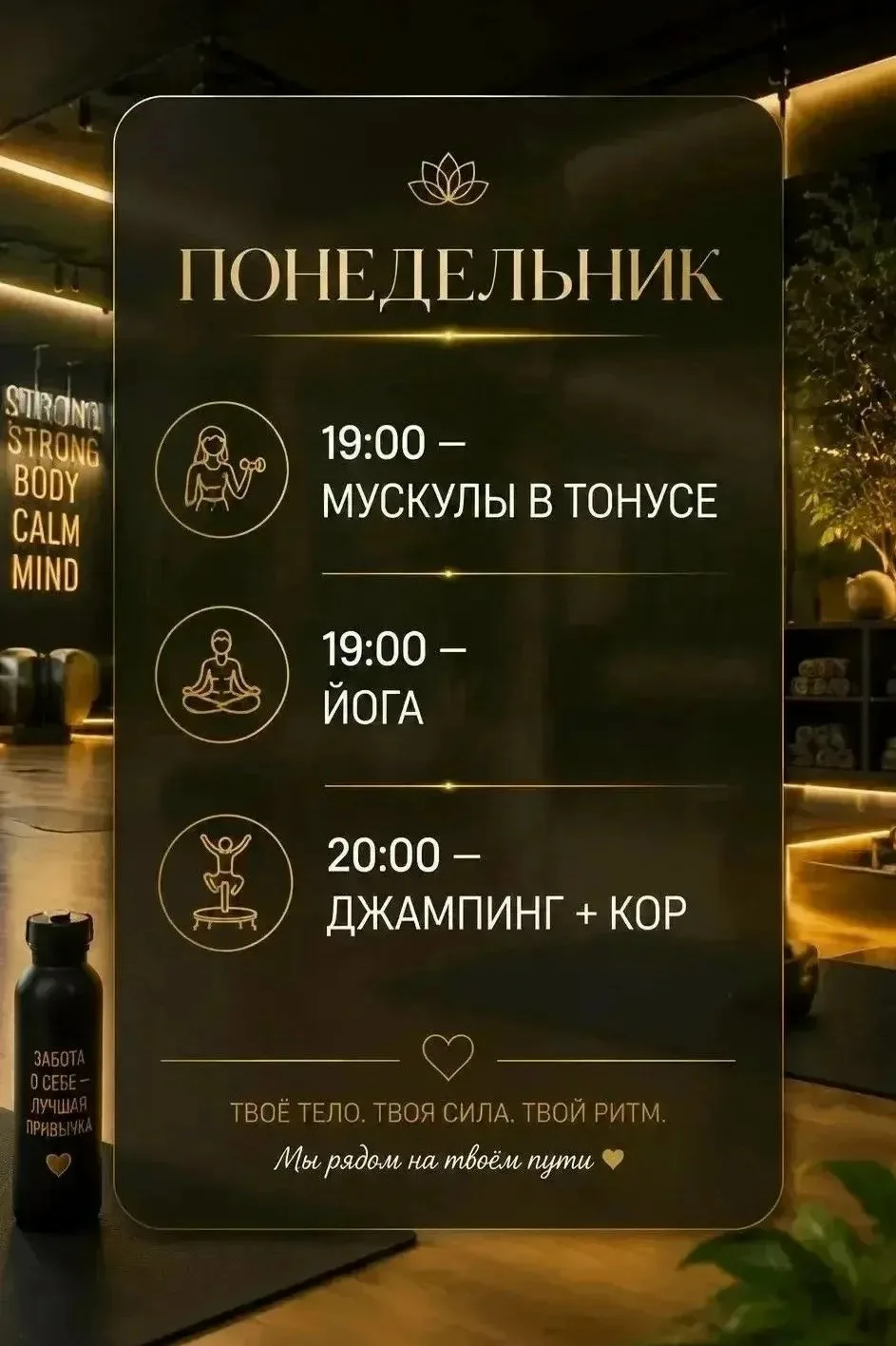 Давайте вместе включим заряд энергии для тела.