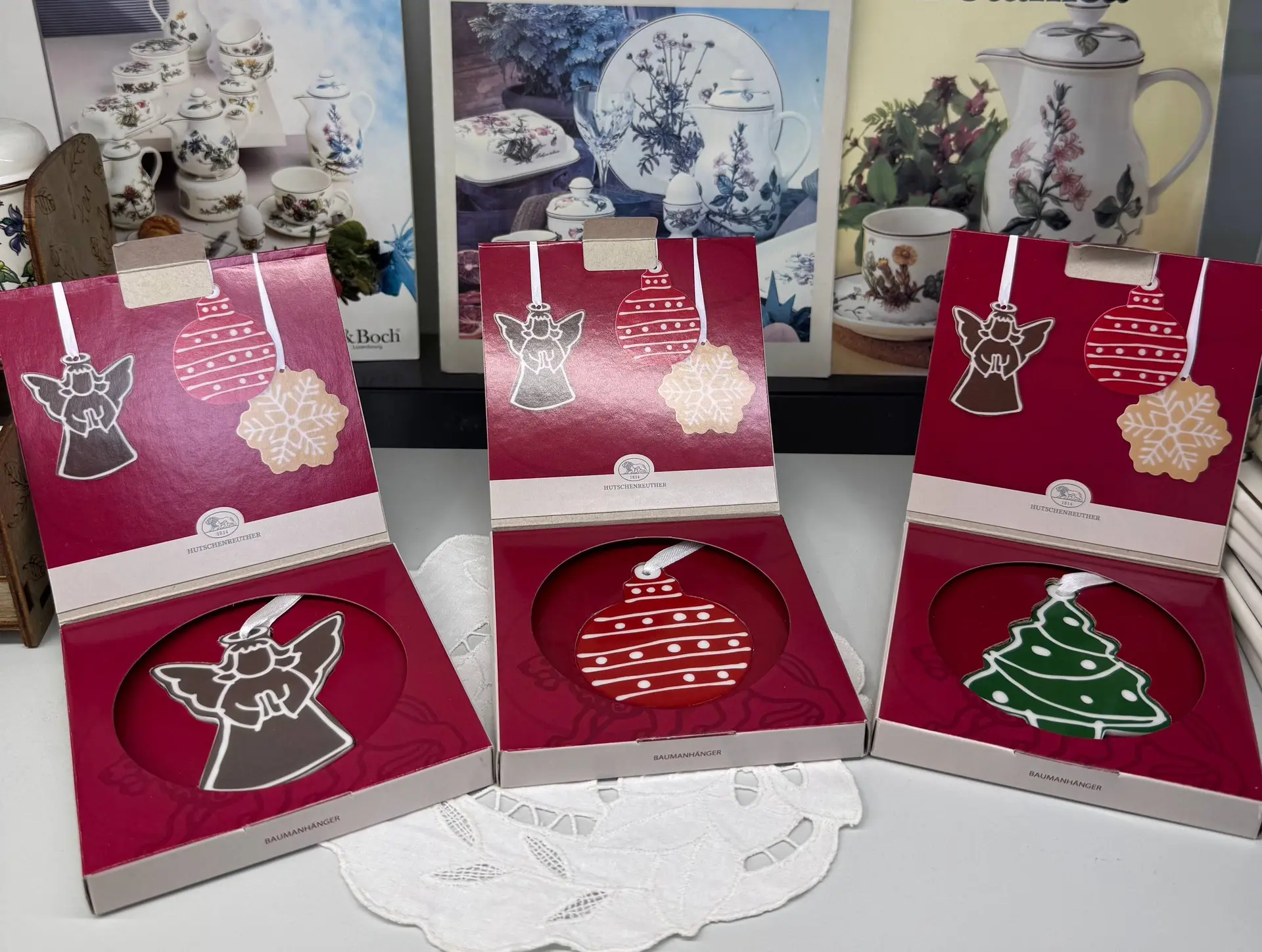 🎄Новогодние фарфоровые ёлочные игрушки Hutschenreuther - 1990 руб./шт