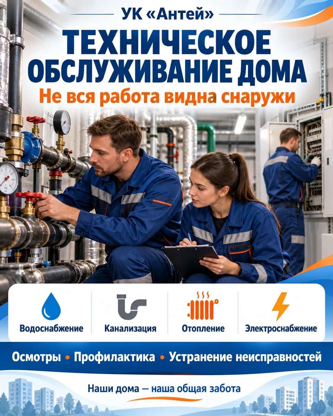 🔧 Что входит в техническое обслуживание дома?