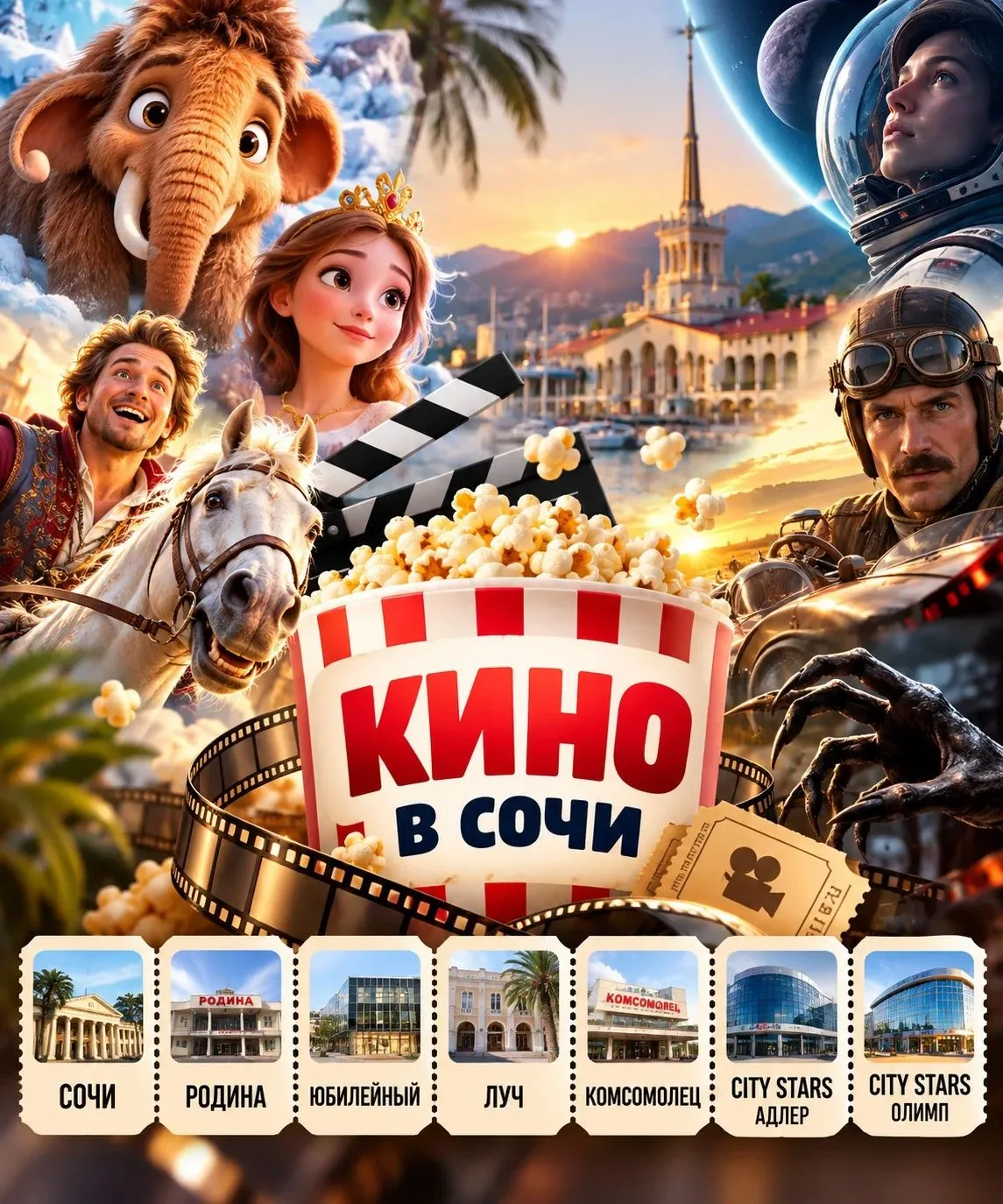 🎬 КИНОАФИША СОЧИ И АДЛЕРА 🍿