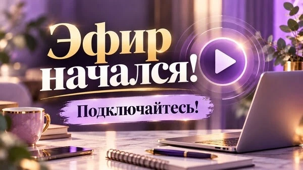 Эфир уже идет — сегодня завершаем наш марафон! Тема дня: как включить лёгкость, радость...