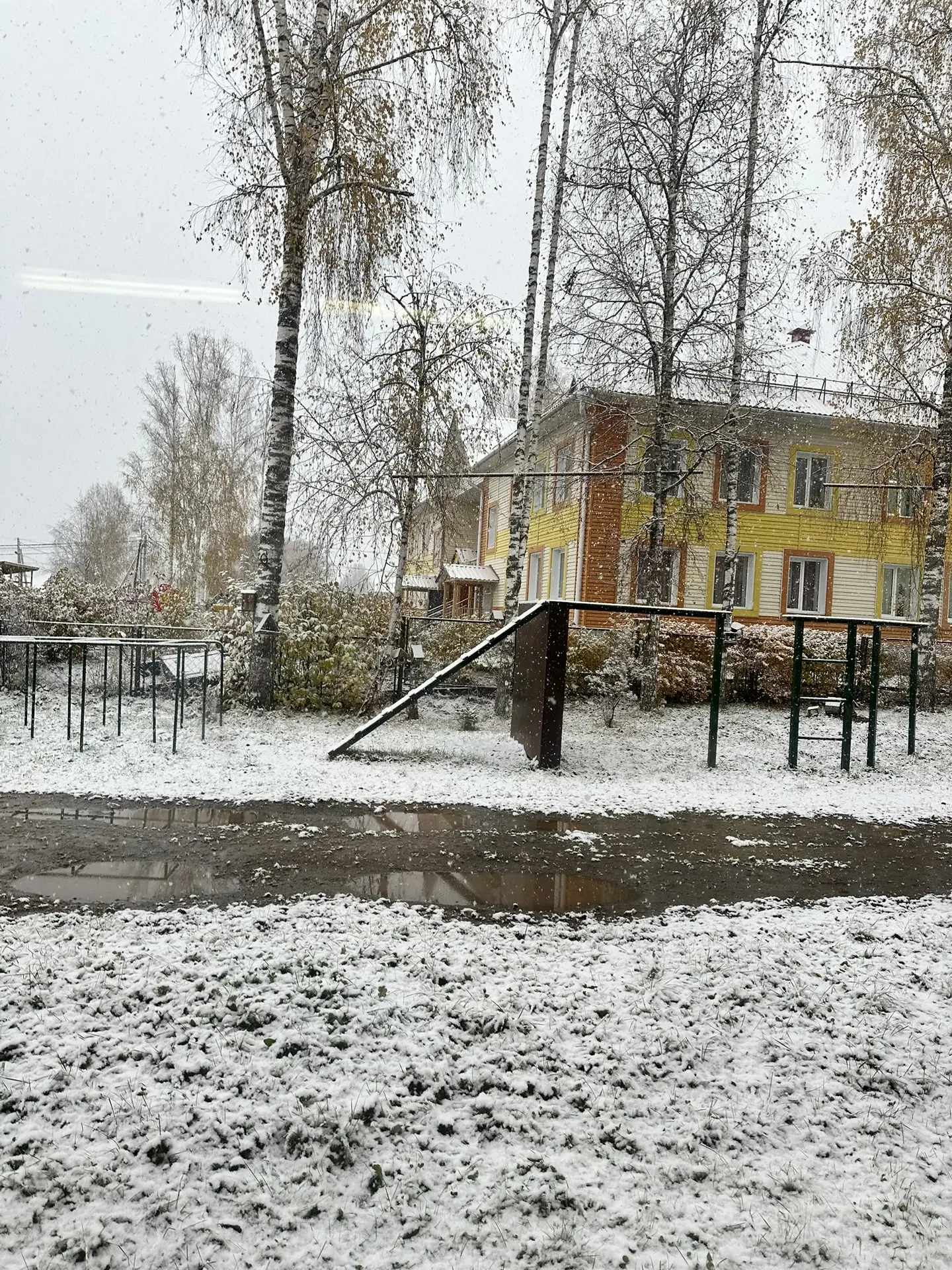 В Иогаче первый снег ❄️