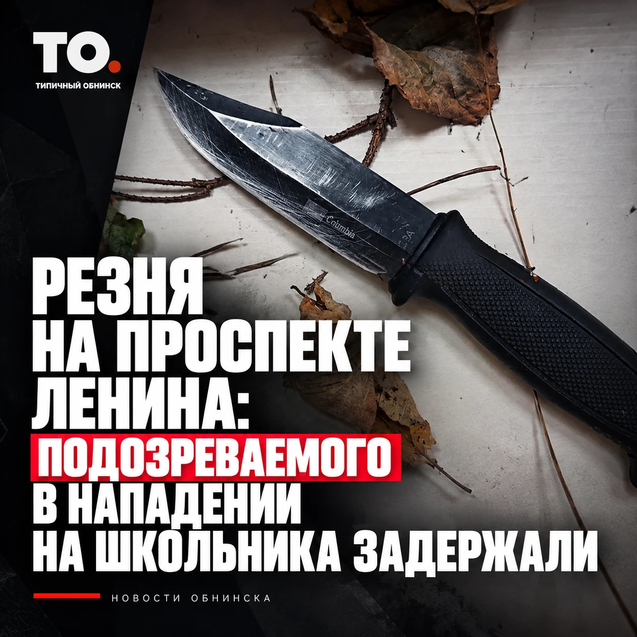 ⚡️Резня на проспекте Ленина: подозреваемого в нападении на школьника задержали