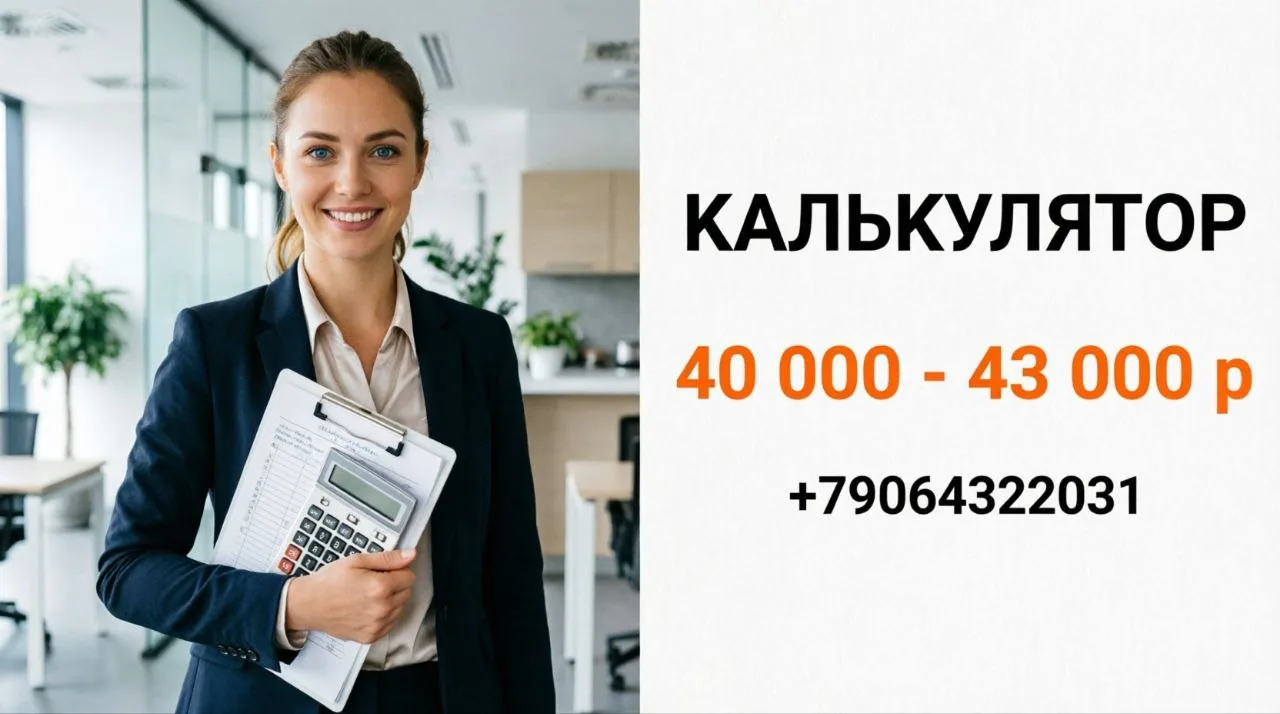 КАЛЬКУЛЯТОР | 40 000 - 43 000 р