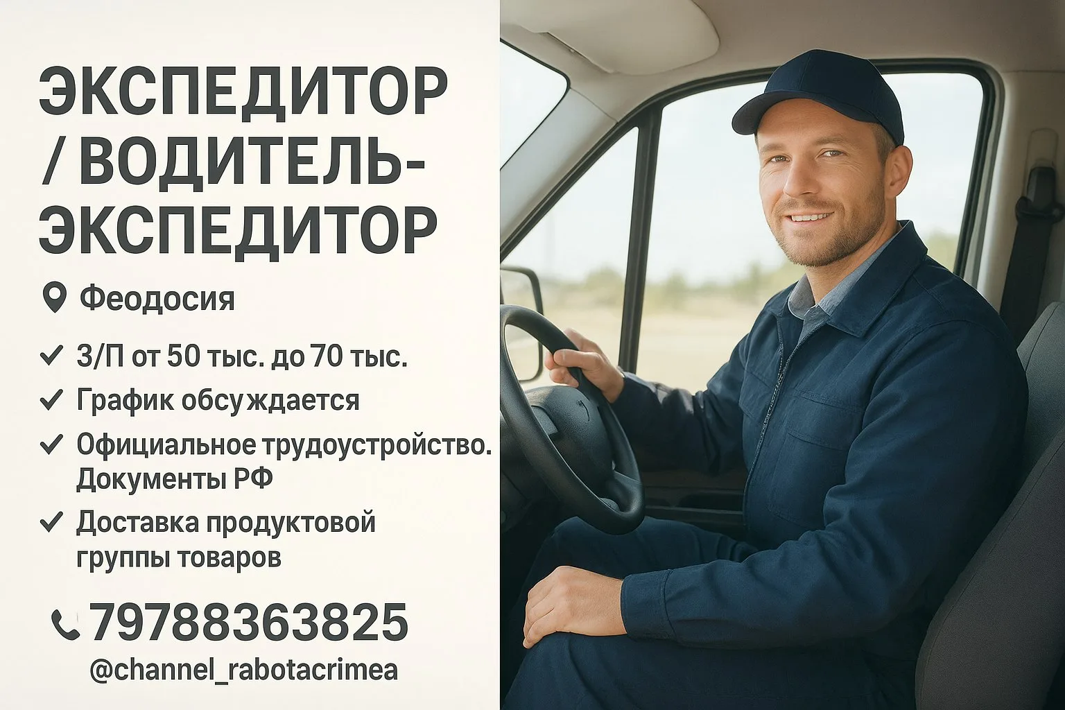 🔊 ЭКСПЕДИТОР / ВОДИТЕЛЬ-ЭКСПЕДИТОР