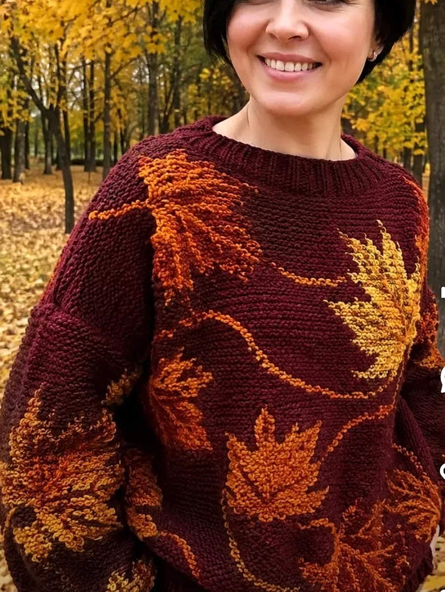 Подруга вчера пришла в кофточке, которую сама связала!