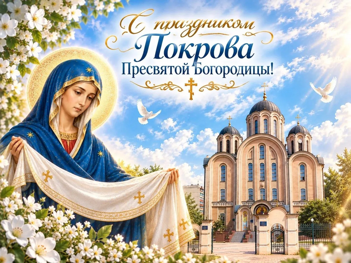 От всего сердца поздравляю вас с Покровом Пресвятой Богородицы!