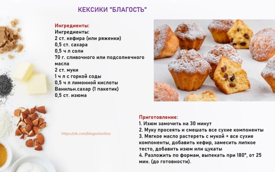 КЕКСИКИ "БЛАГОСТЬ"