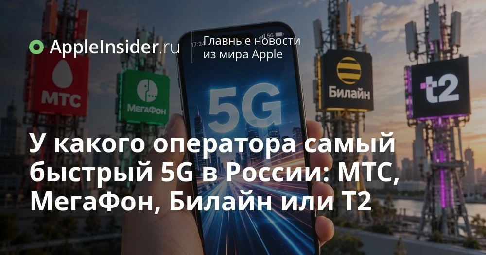 Скорость 5G в городах России: замеры TelecomDaily по МТС, МегаФону, Билайну и Т2