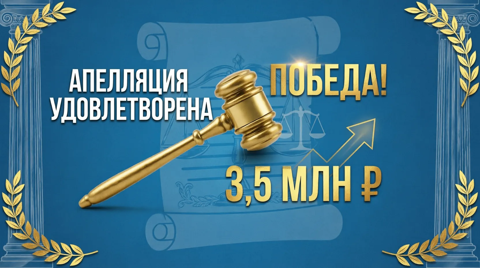 ⚖️ АПЕЛЛЯЦИЯ УДОВЛЕТВОРЕНА! ВОЗВРАЩАЕМ ДОМУ 3,5 МИЛЛИОНА РУБЛЕЙ!