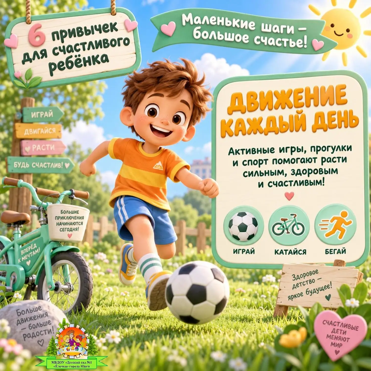 6 привычек для счастливого ребёнка 😍