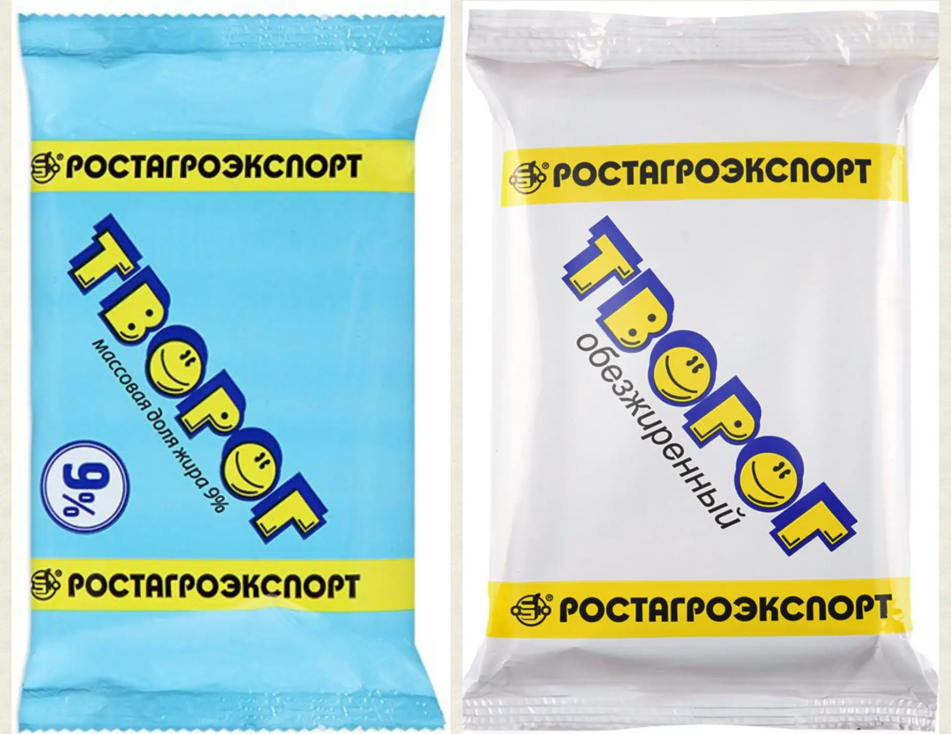 Творог "Ростагроэкспорт" в ассортименте