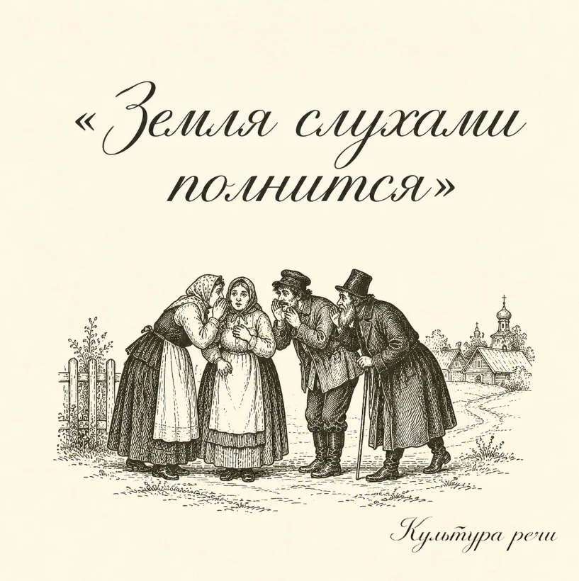 Земля слухами полнится