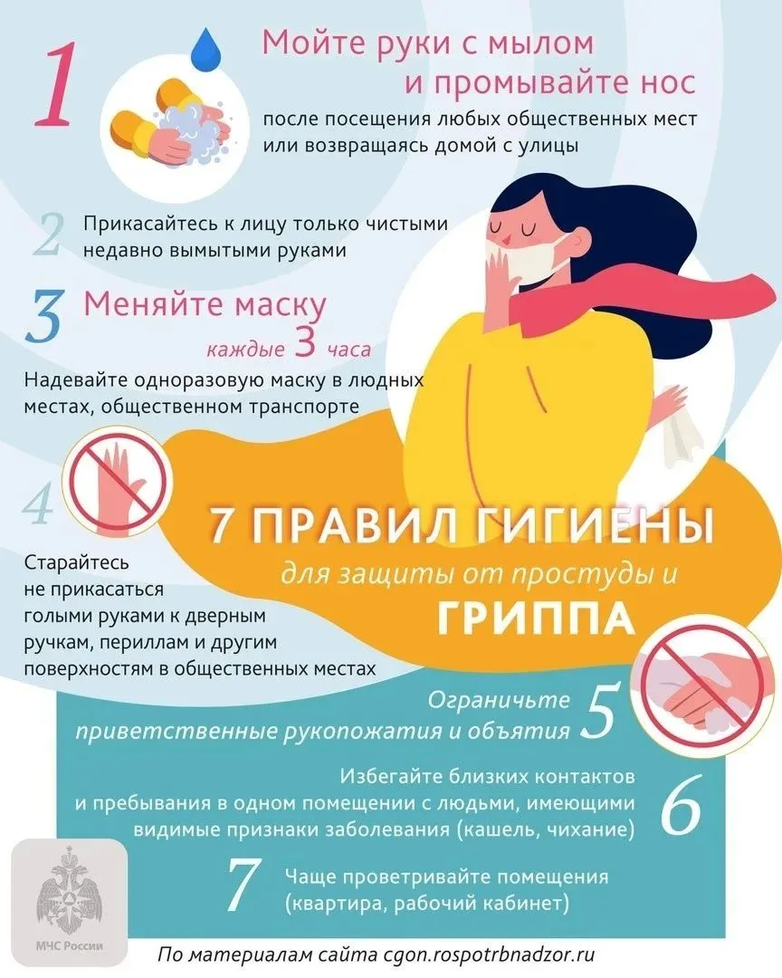 👍🏻 7 золотых правил гигиены в сезон простуд и гриппа
