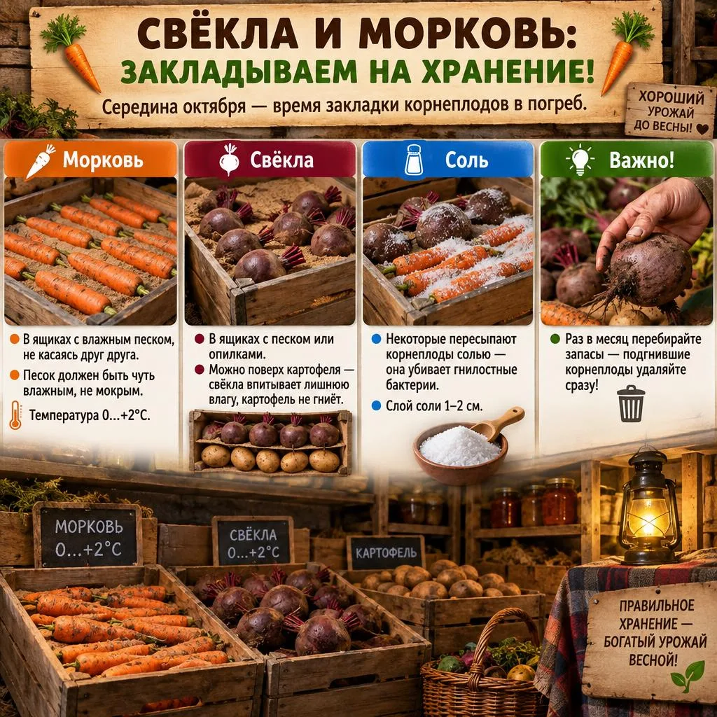 🥕 СВЁКЛА И МОРКОВЬ: ЗАКЛАДЫВАЕМ НА ХРАНЕНИЕ! 🥕