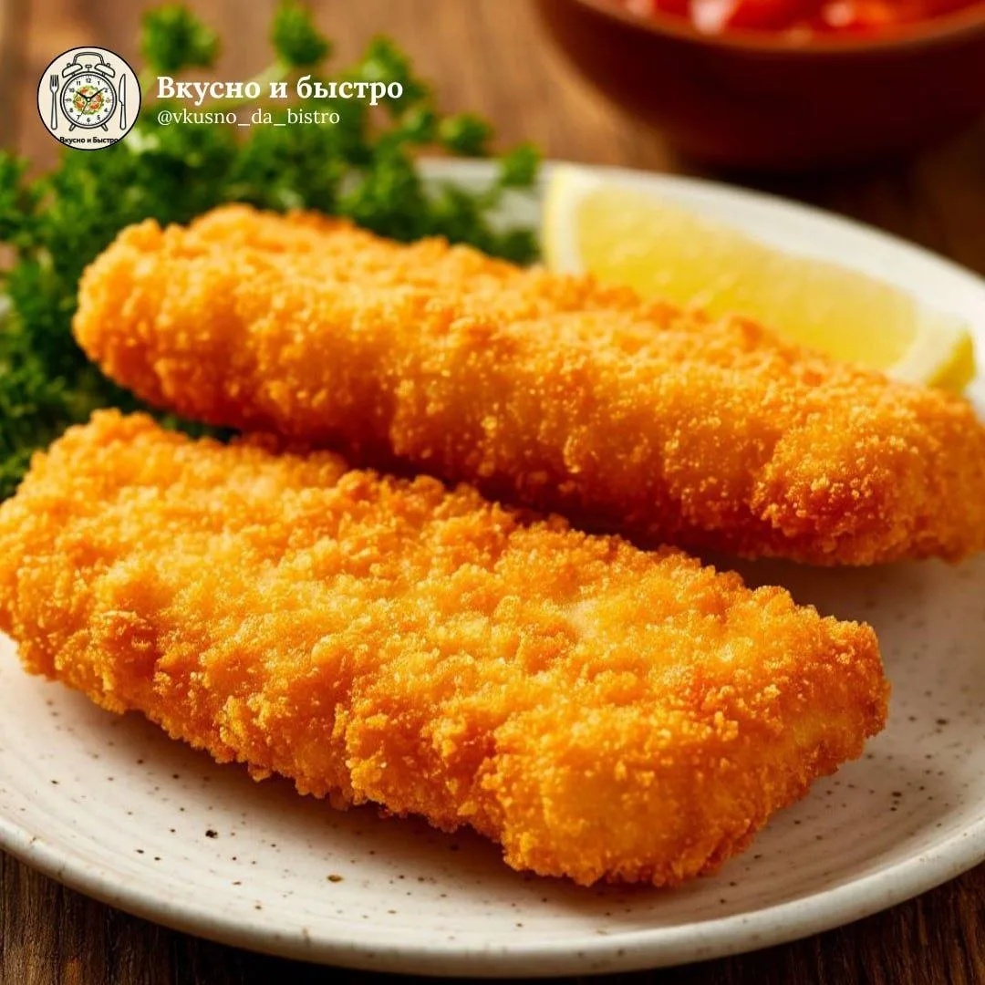 🐟 Хрустящий минтай в сметанном кляре