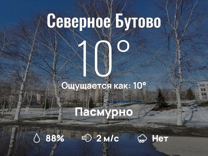 Что с погодой в Северном Бутово?