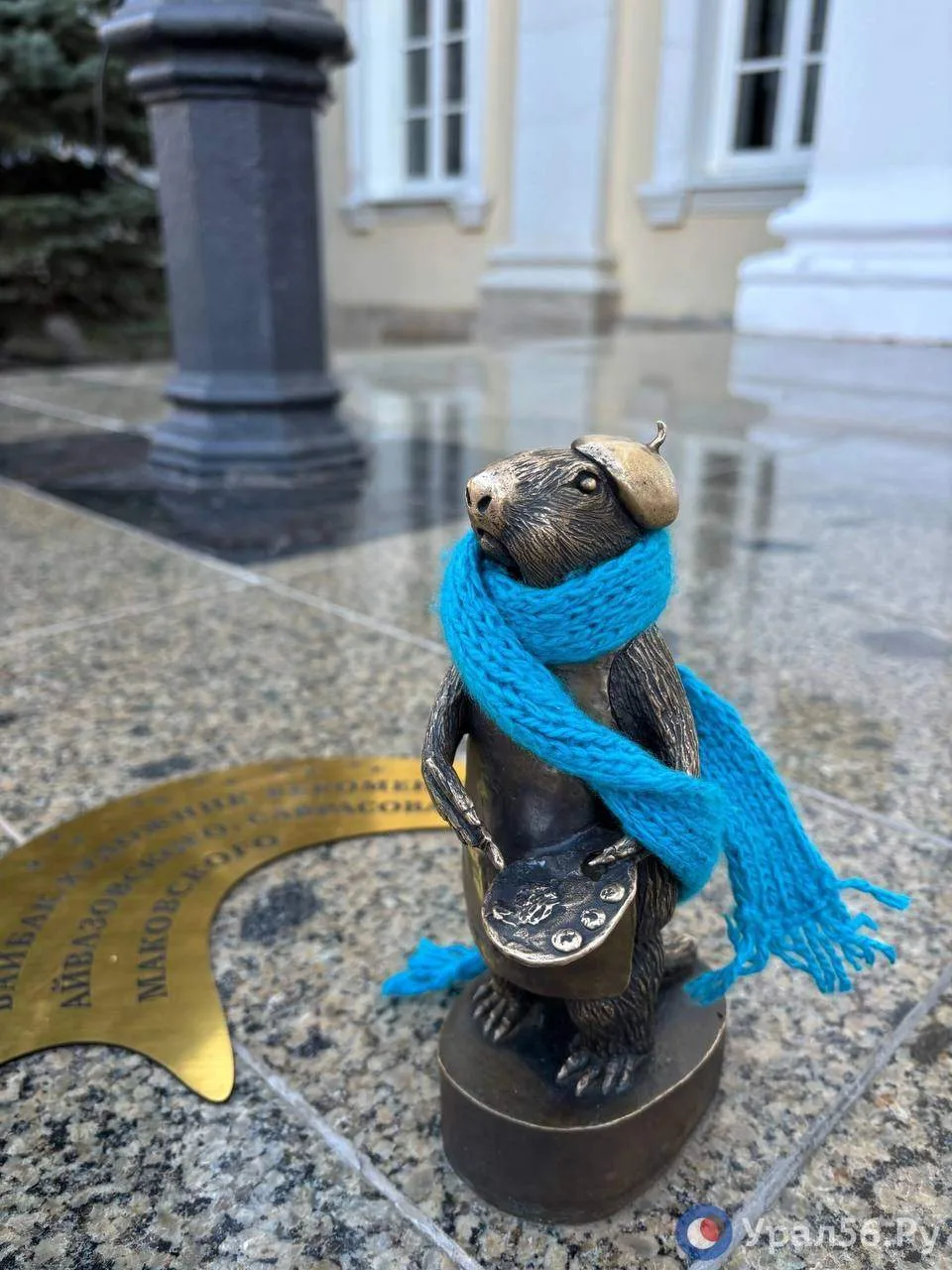 🐿 В Оренбурге у байбака-художника появилась табличка